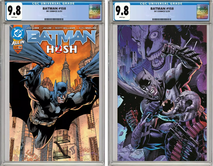 Batman #158 CGC Graded 9.8 – Jim Lee Connecting Cover Part 1 &amp; Main Cover Set 