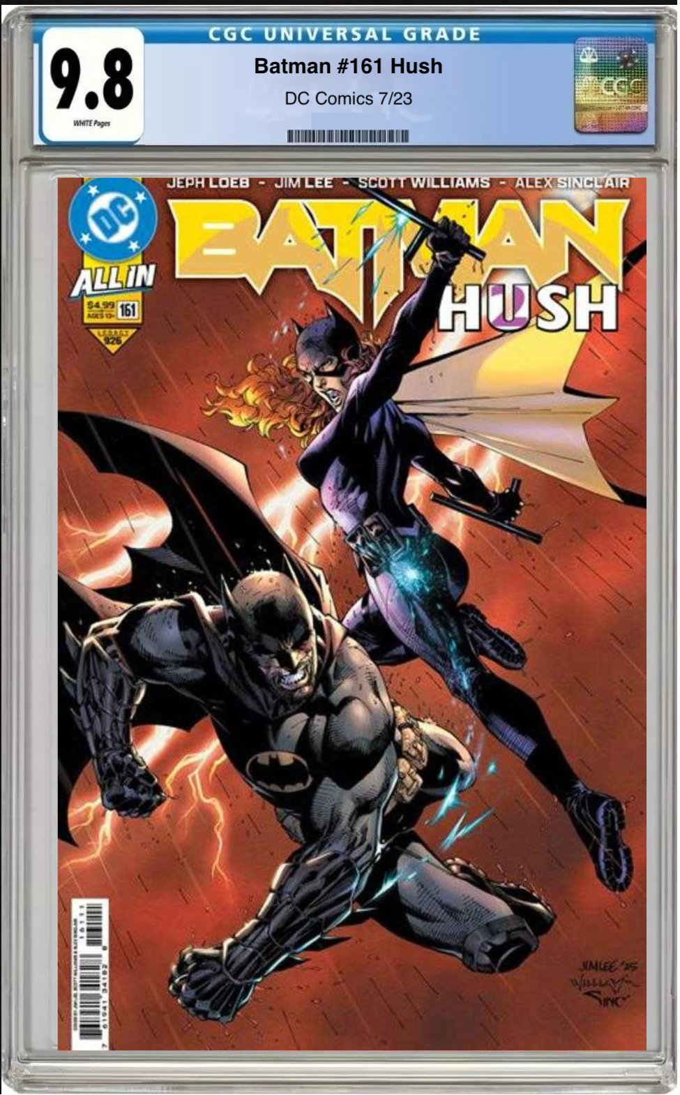 Batman #161 Cover E Card Stock Variant comic book with CGC 9.8 grading label