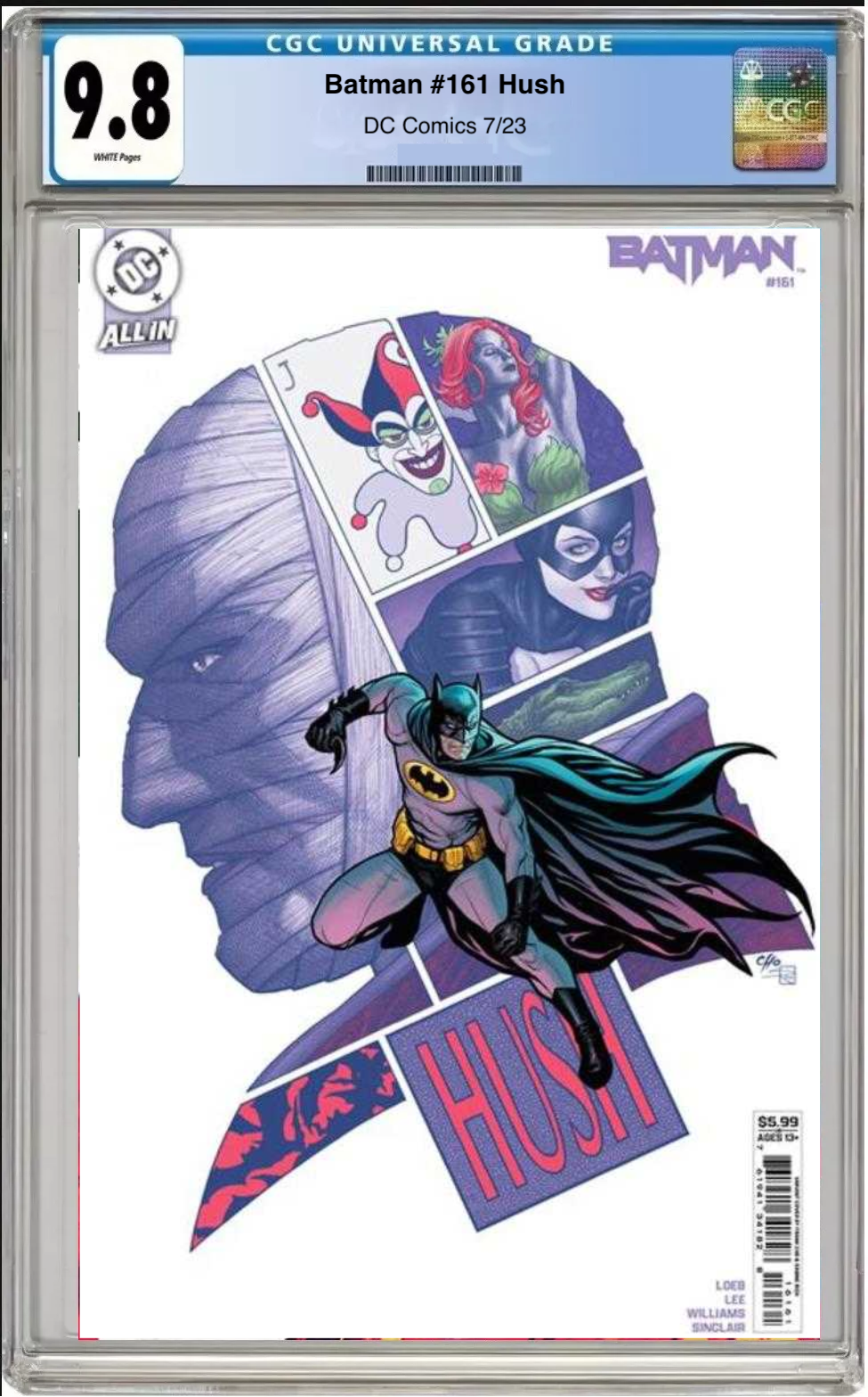 Batman #161 Cover D comic book with CGC 9.8 grading label

