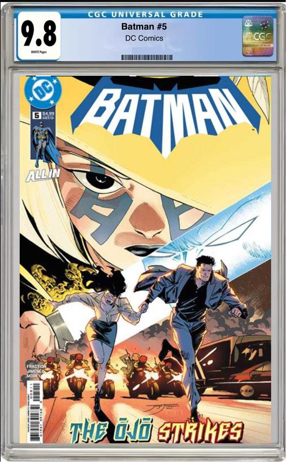 Comic book cover of Batman #5 Main Cover with CGC grading label.
