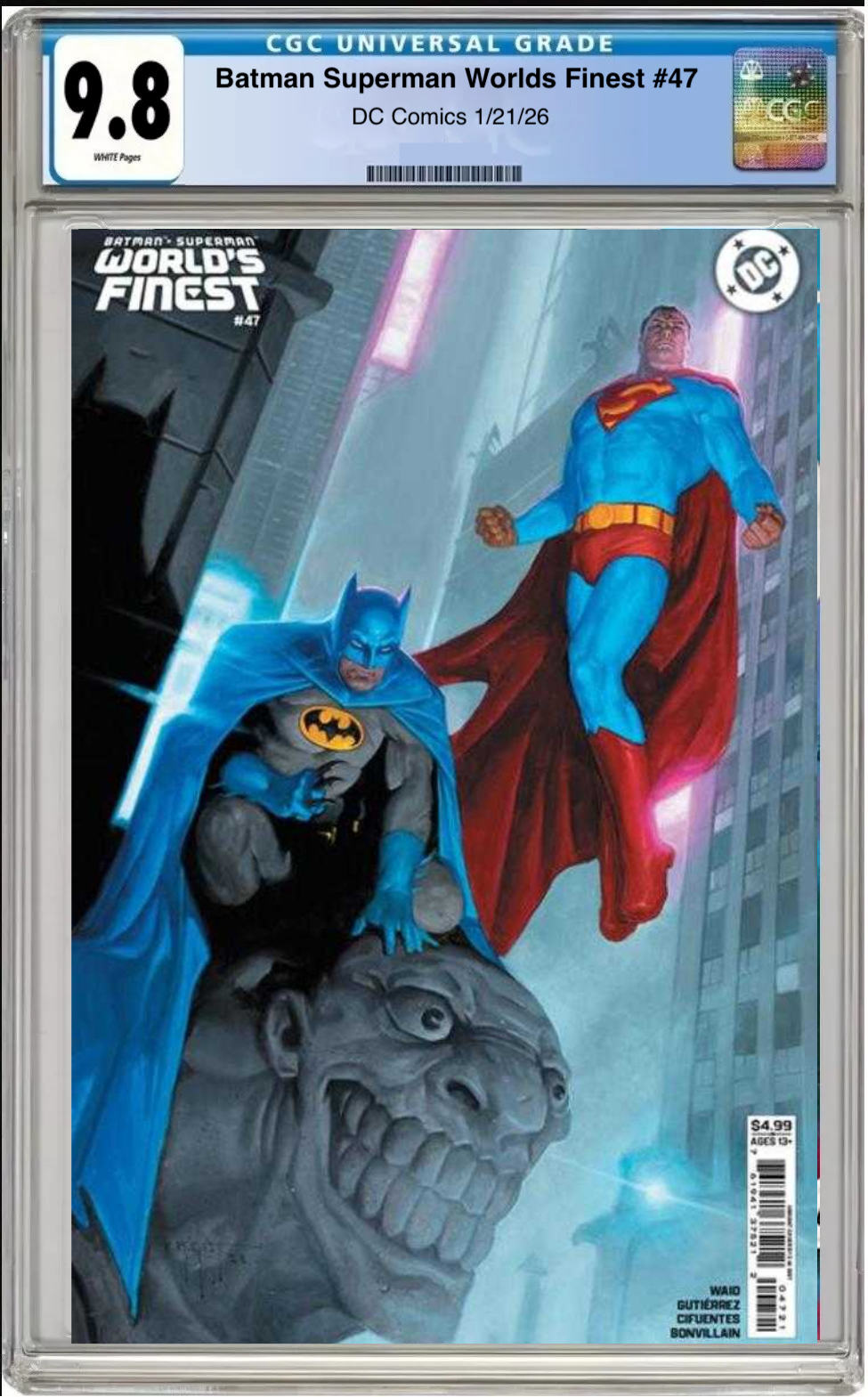 Comic book cover of Batman / Superman: World’s Finest #47 Cover B with CGC grading label.