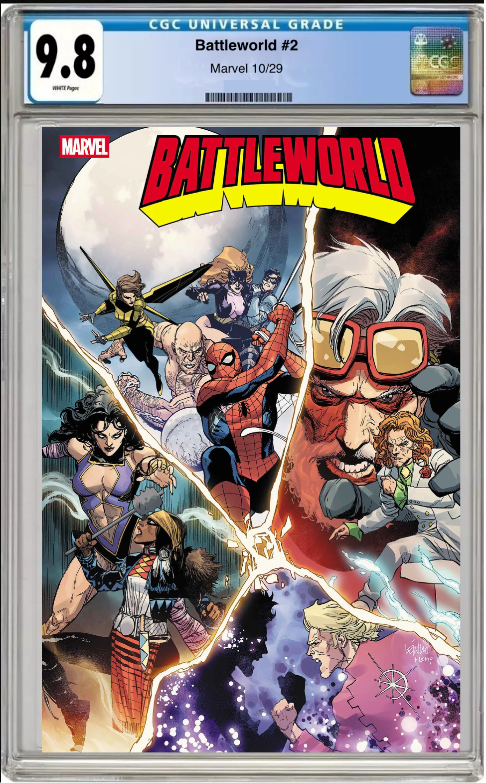 Comic book cover of Battleword #2 Main Cover with CGC 9.8 grading label.
