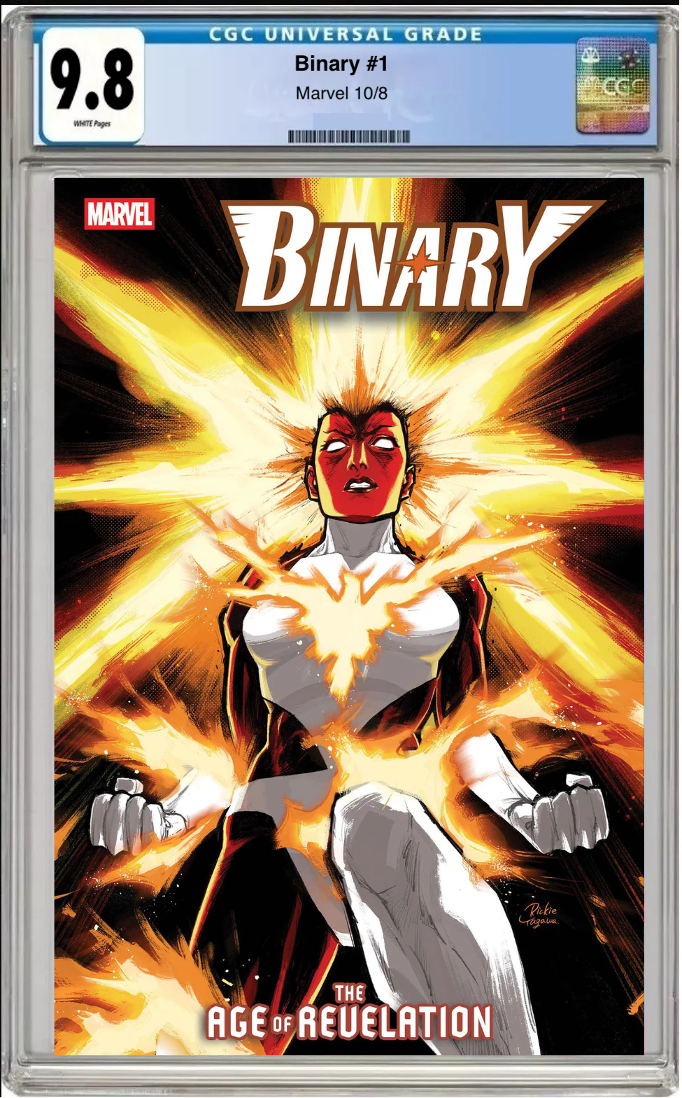 Comic book cover of Binary #1 Main Cover with CGC grading label
