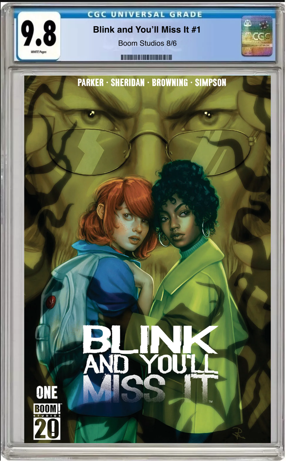 Comic book cover Boom 20th Anniversary of Blink and You’ll Miss It #1 with CGC grading label