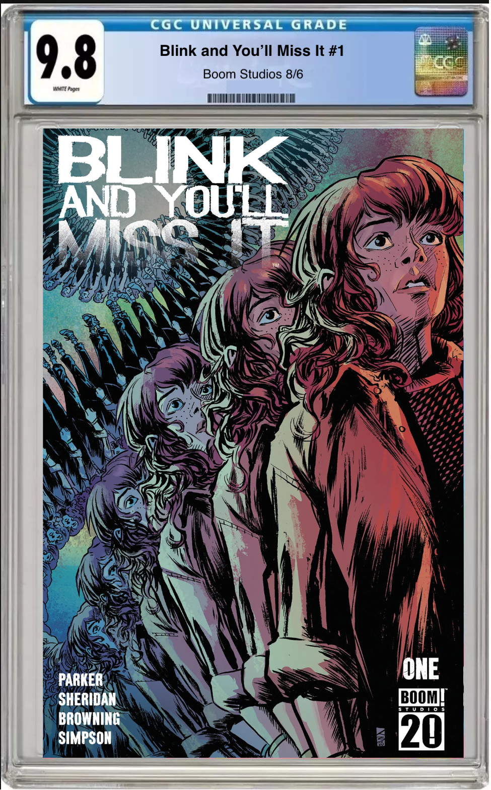 Comic book cover Main Cover of Blink and You’ll Miss It #1 with CGC grading label