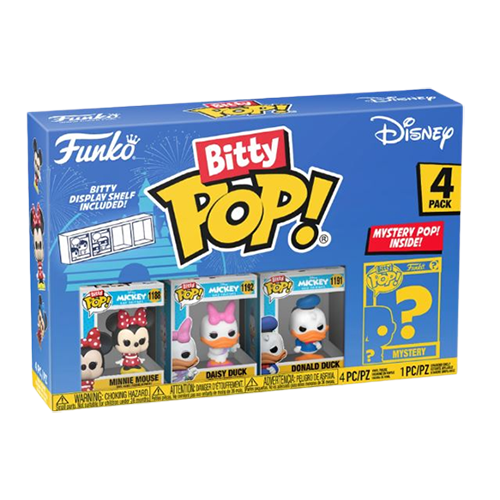 Bitty Pop! Minnie Mouse, Daisy Duck, Donald Duck &amp; Mystery Bitty (Series 2) 4-Pack