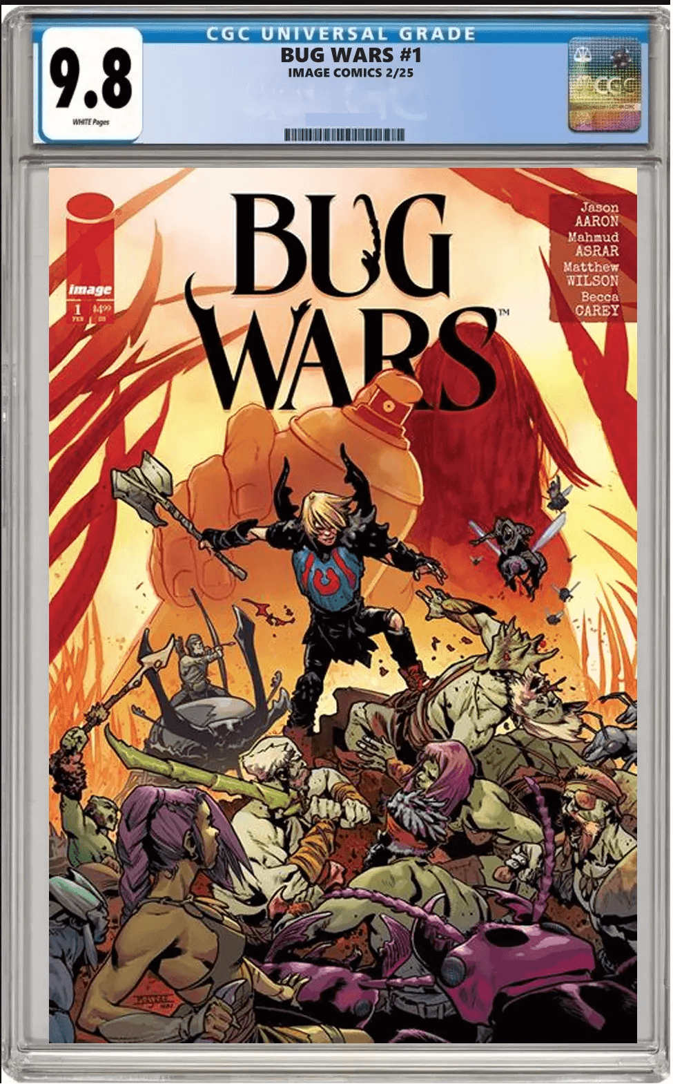 bug wars #1 cgc graded 9.8 cover a