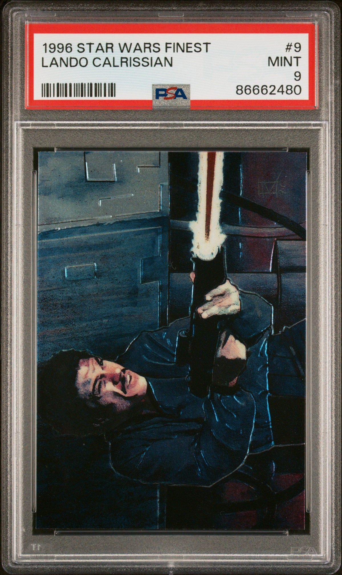 1996 STAR WARS FINEST LANDO CALRISSIAN  #9 - PSA 9