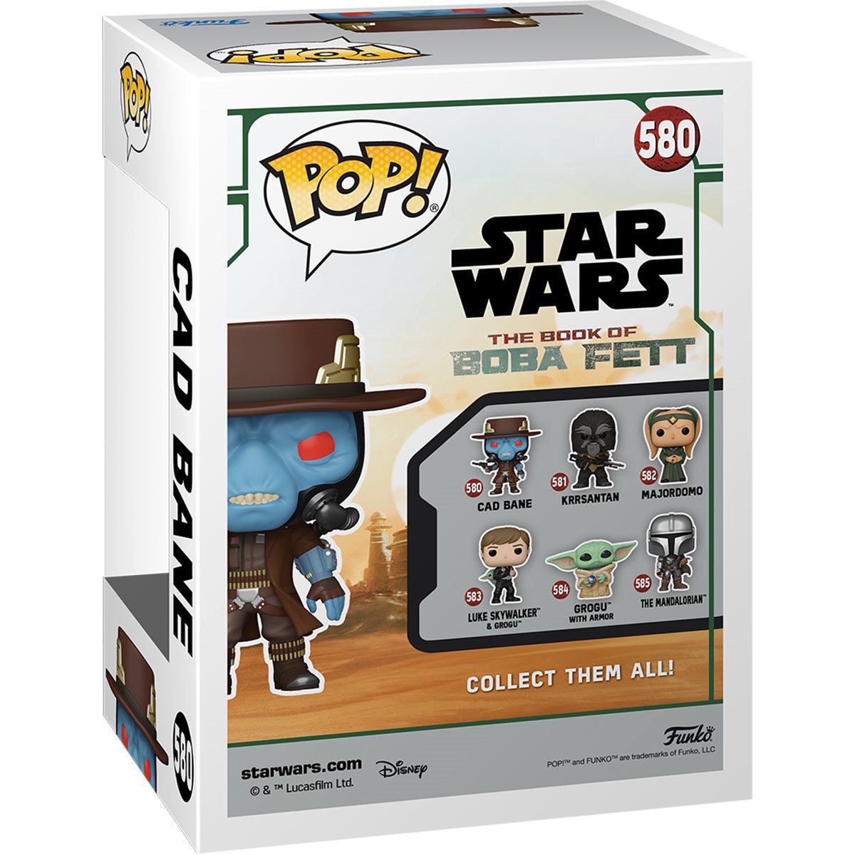 Star Wars: The Book of Boba Fett Cad Bane #580 Pop! Vinyl Figure