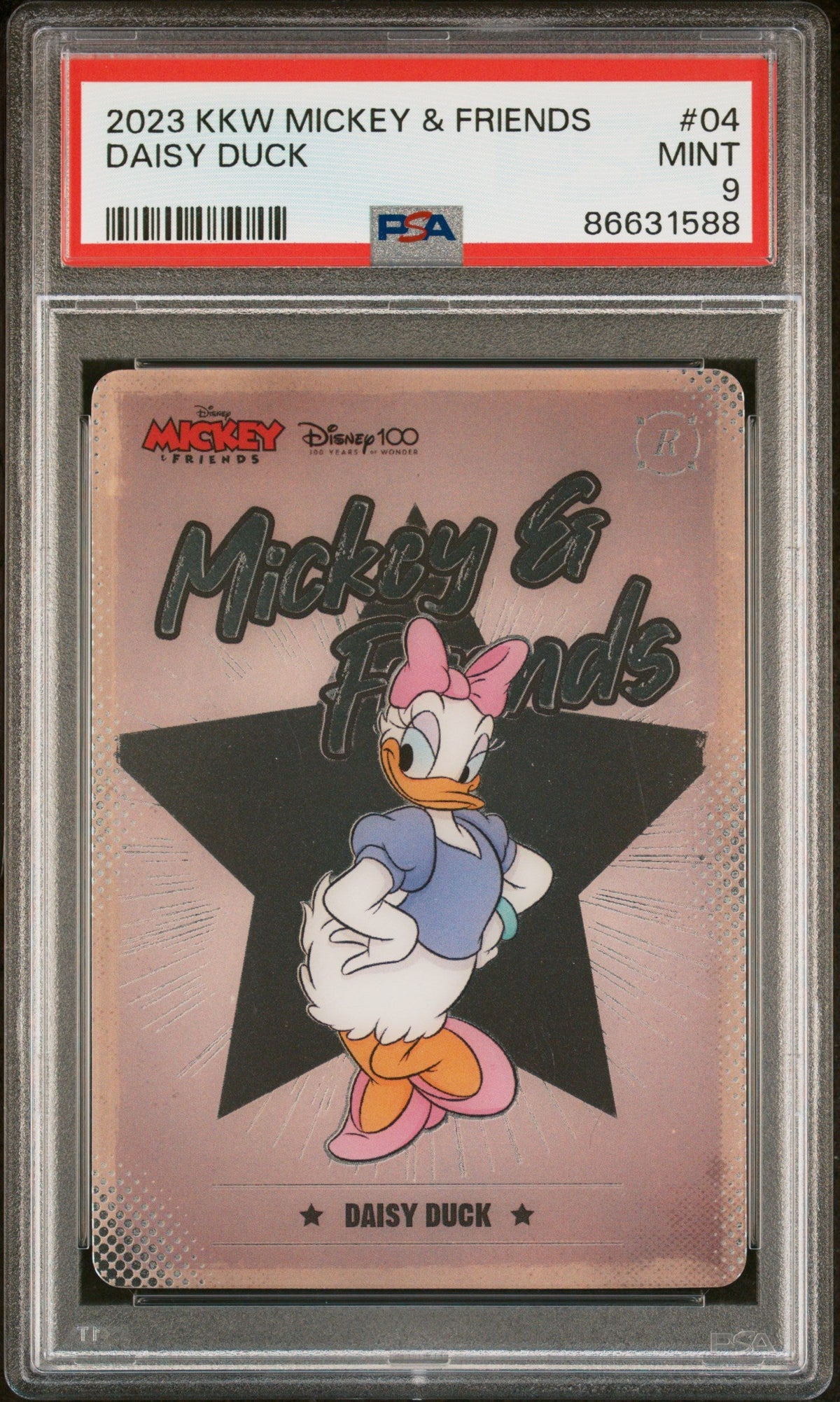 2023 KAKAWOW HOTBOX MICKEY &amp; FRIENDS CHEERFUL TIMES DAISY DUCK 4 PSA 9
