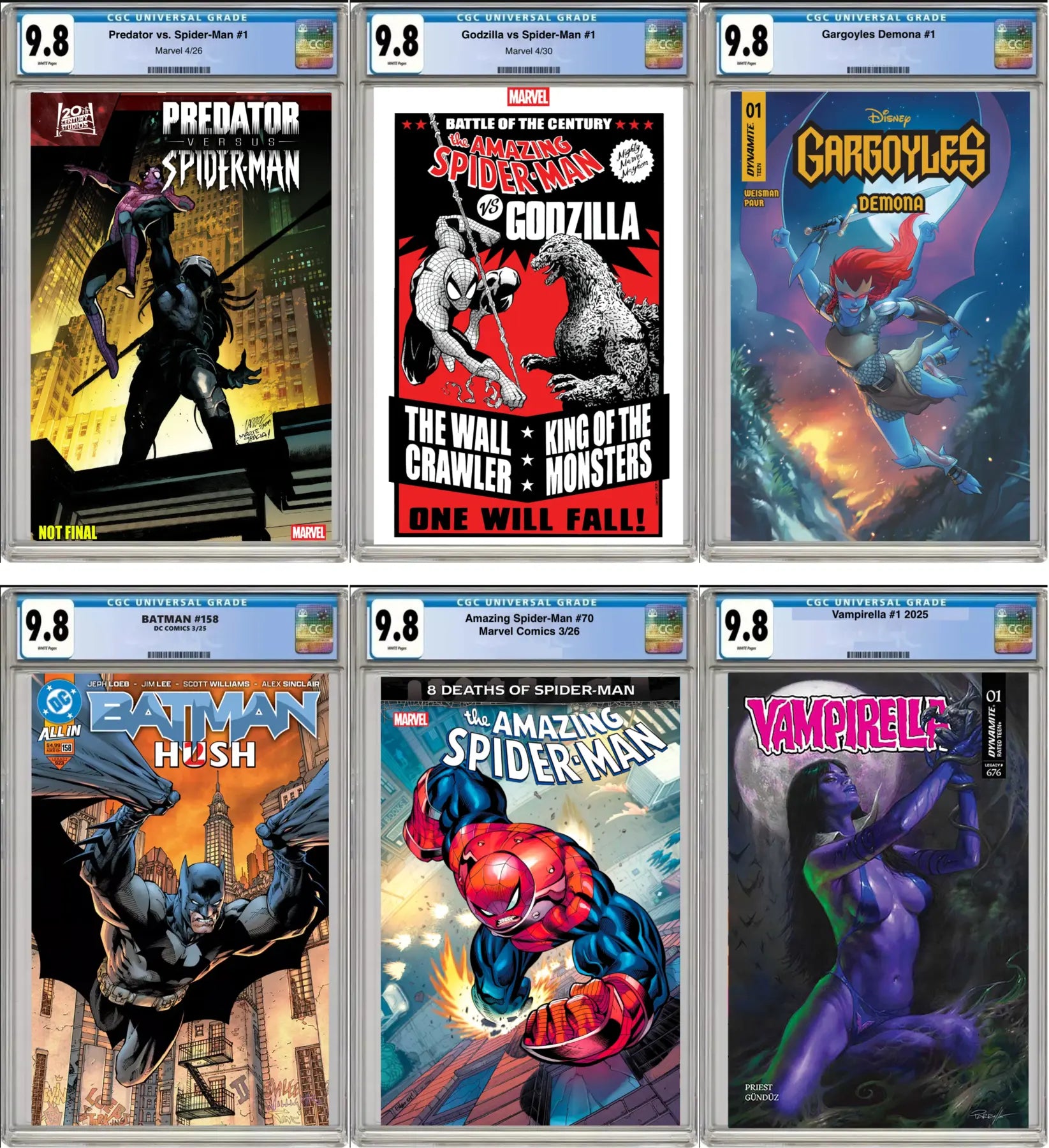 CGC Graded Comics for Sale | CGC 9.8 Key Issues & Rare Comics