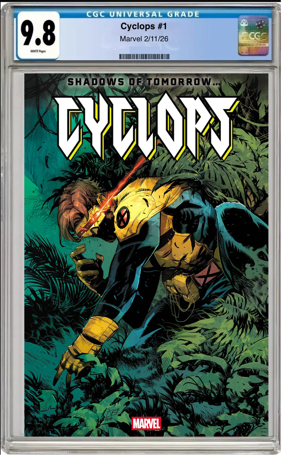 Comic book cover of Cyclops #1 Main Cover with CGC grading label.