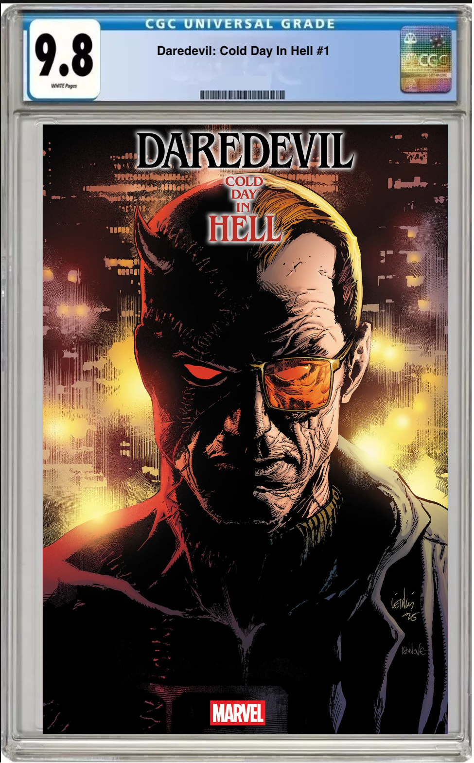 Daredevil: Cold Day in Hell #1 CGC Graded 9.8 - Leinil Yu Cover