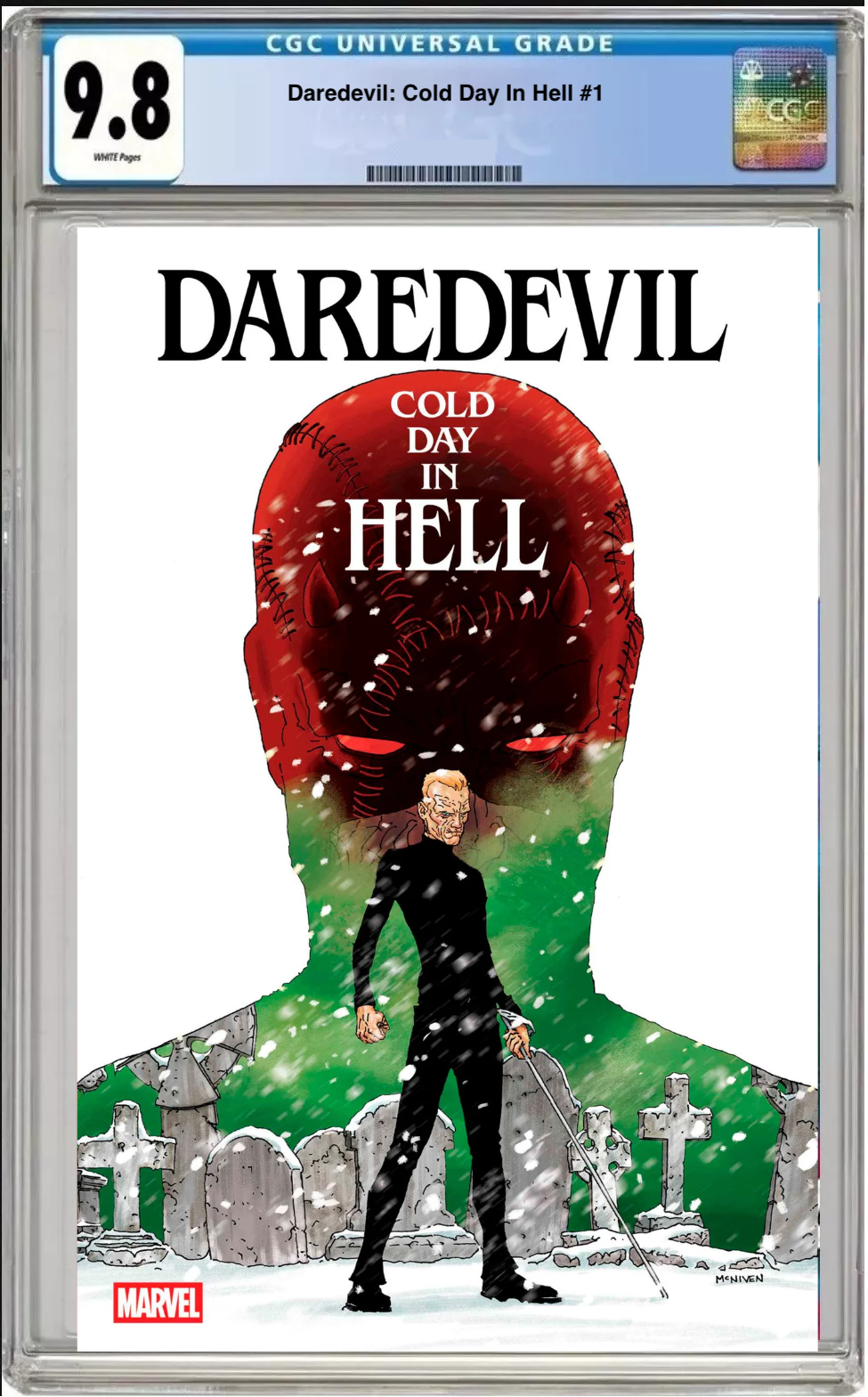 Daredevil: Cold Day in Hell #1 CGC Graded 9.8 - Main Cover
