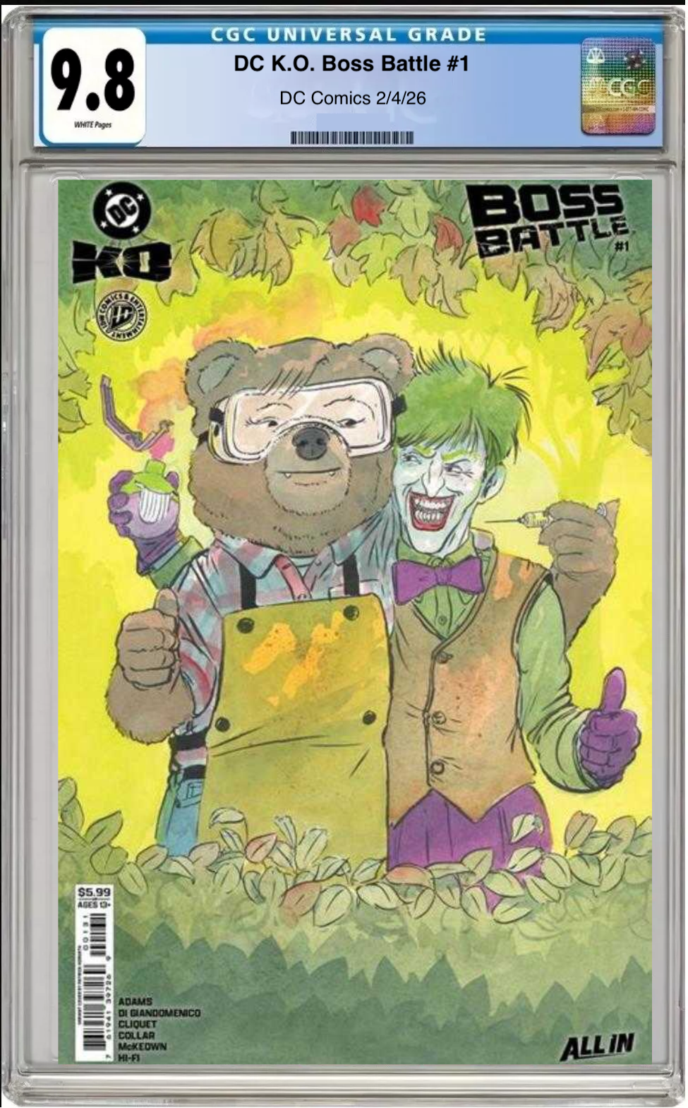 DC K.O.: Boss Battle #1 – CGC Graded 9.8 Cover C