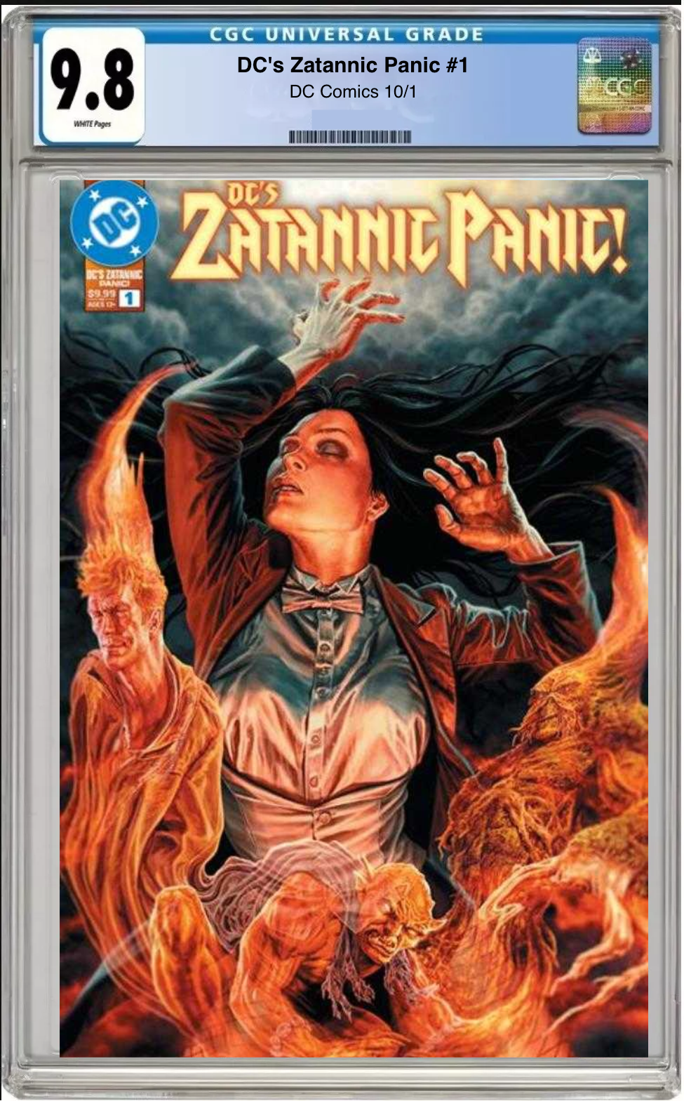 Comic book cover of DCS Zatannic Panic #1 Lee Bermejo Cover with CGC grading label