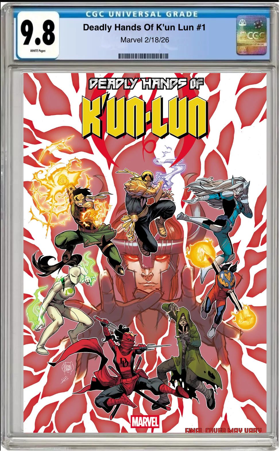 Deadly Hands of Kun Lun #1 – CGC Graded 9.8 Adam Kubert Cover