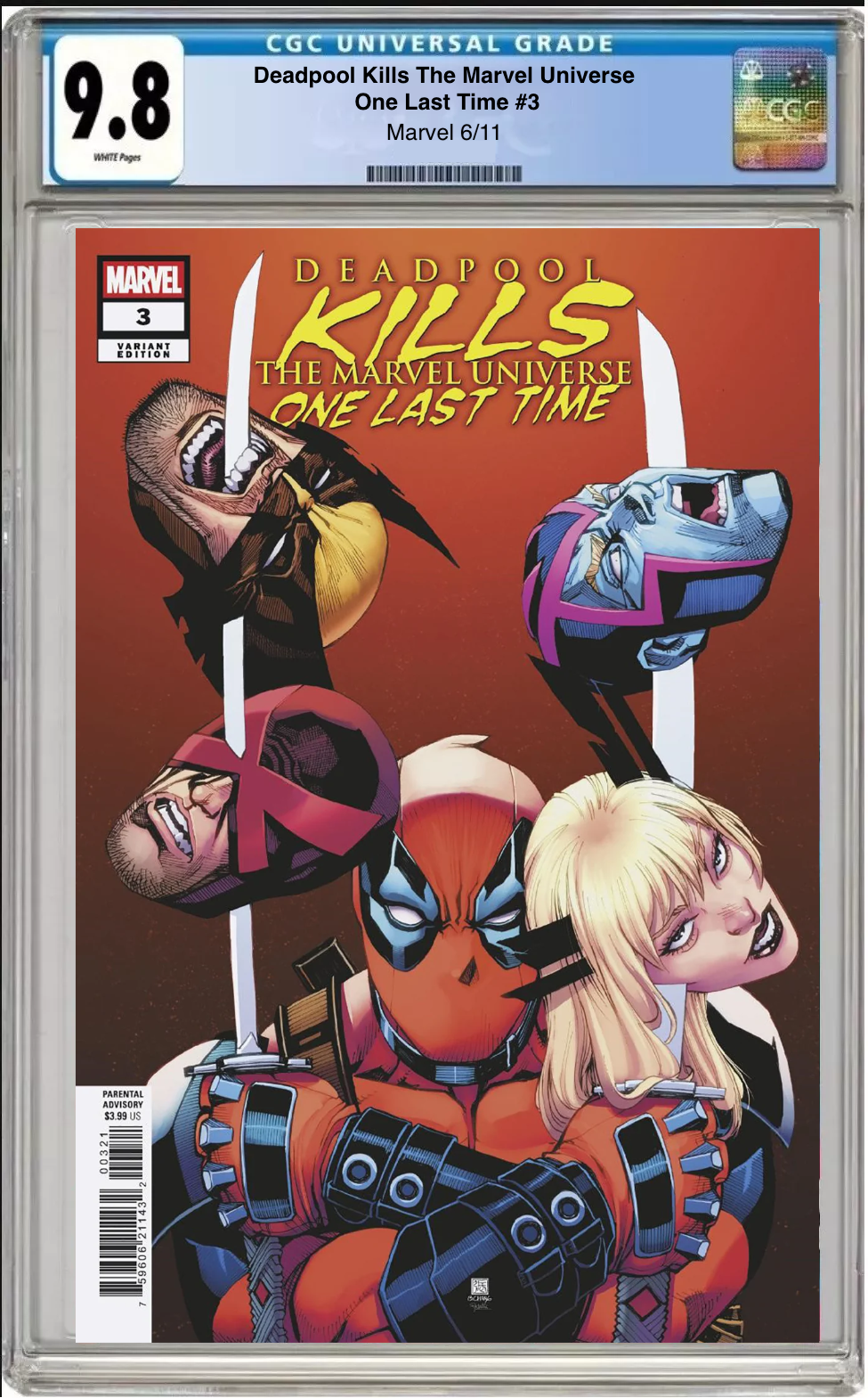 Deadpool Kills the Marvel Universe One Last Time #3 – CGC Graded 9.8 – Bernard Chang Cover