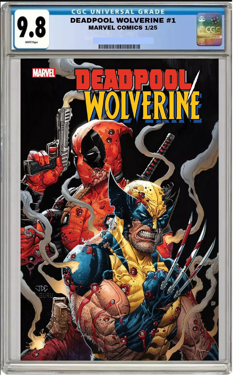 deadpool wolverine cgc graded 9.8 blue label