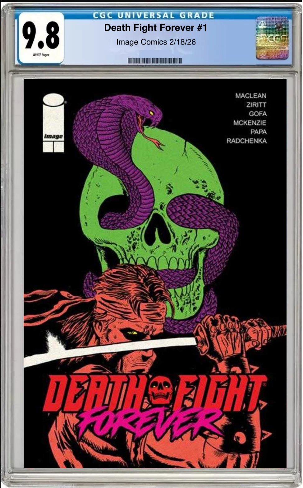 Death Fight Forever #1 – CGC Graded 9.8 Cover B