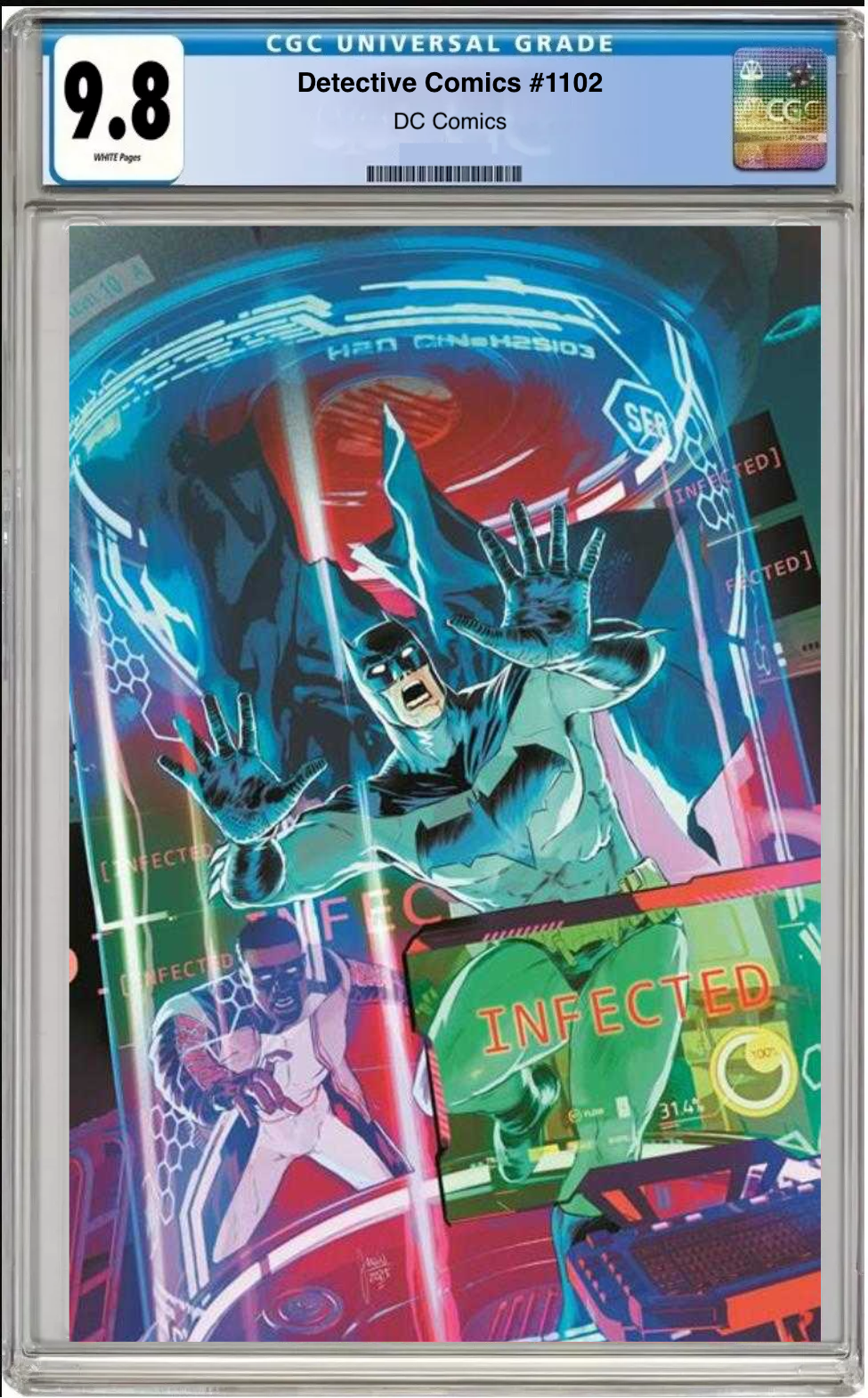 Comic book cover of Detective Comics #1102 Cover A with CGC 9.8 grading label.