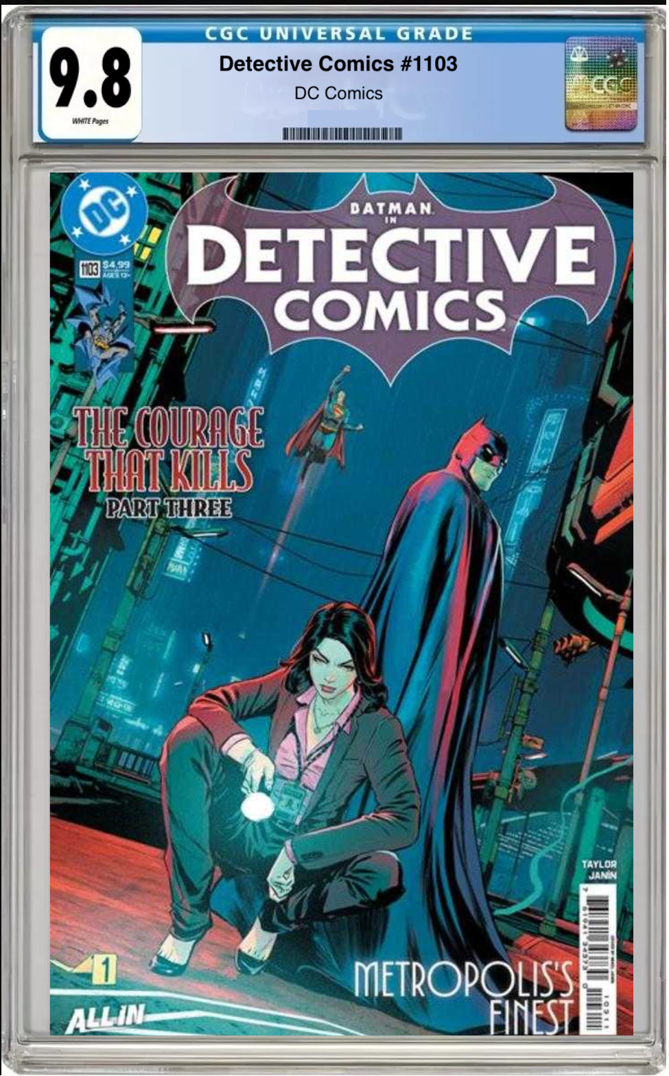 Comic book cover of Detective Comics #1103 Main Cover with CGC grading label.