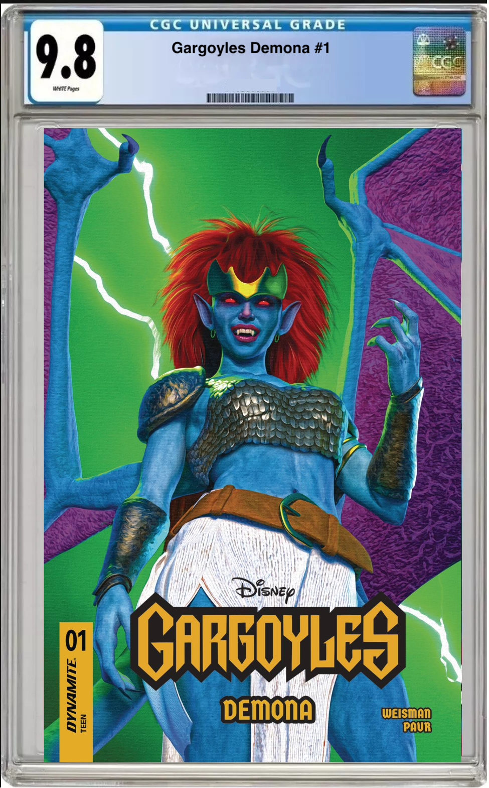 Disney Gargoyles Demona #1 CGC Graded 9.8 – Mark Spears Cover