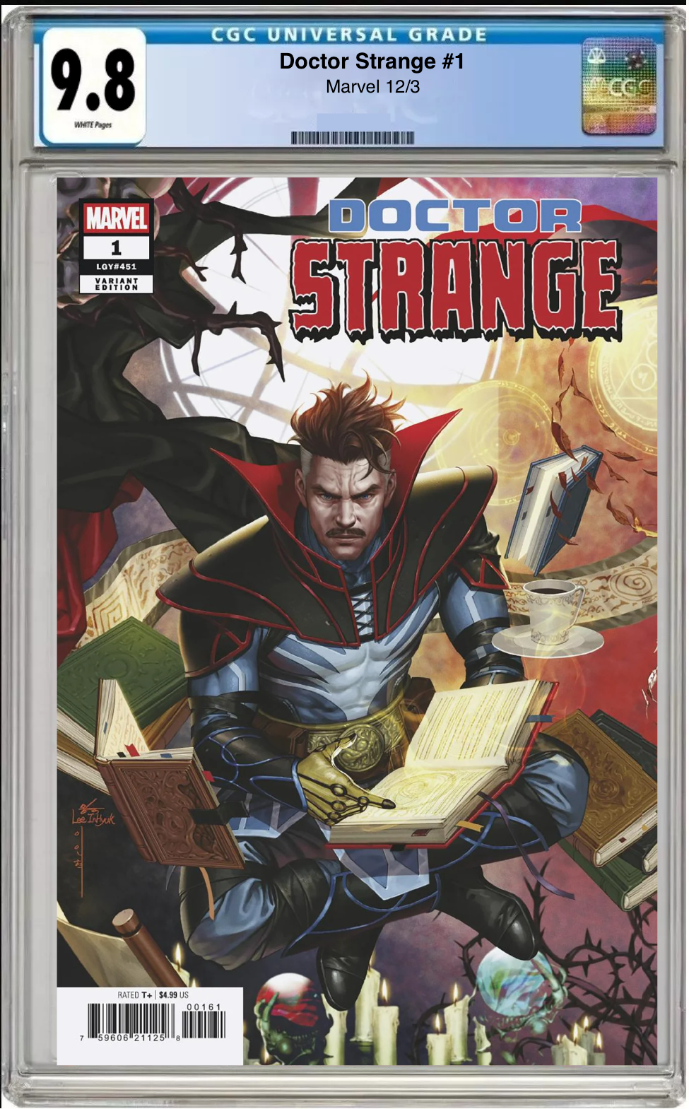 Comic book cover of Doctor Strange #1 InHyuk Lee 3-Part Connecting Magic Cover with CGC grading label.