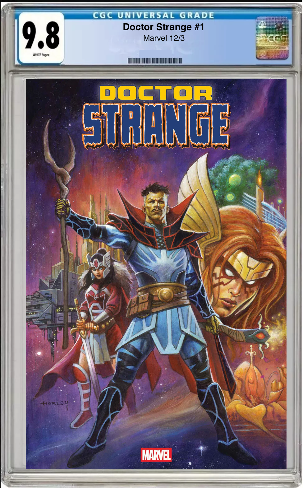 Comic book cover of Doctor Strange #1 Main Cover with CGC grading label.