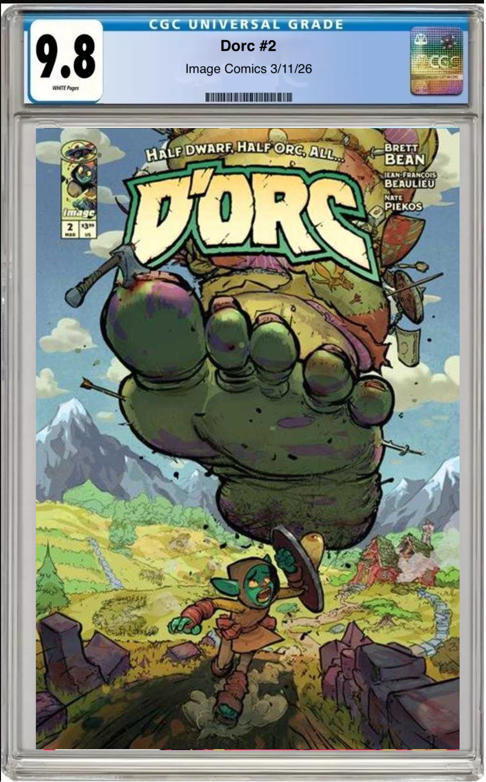 D'orc #2 – CGC Graded 9.8 Cover B