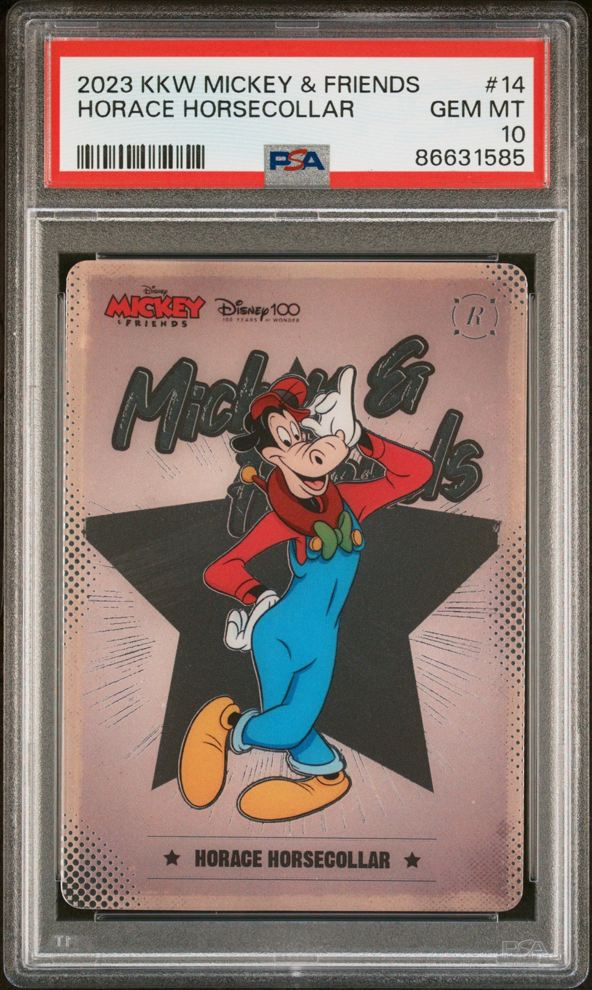 2023 KAKAWOW HOTBOX MICKEY &amp; FRIENDS CHEERFUL TIMES HORACE HORSECOLLAR 14 PSA 10