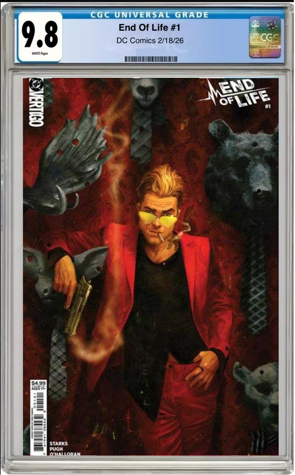 Comic book cover of End of Life #1 Cover B with CGC grading label.