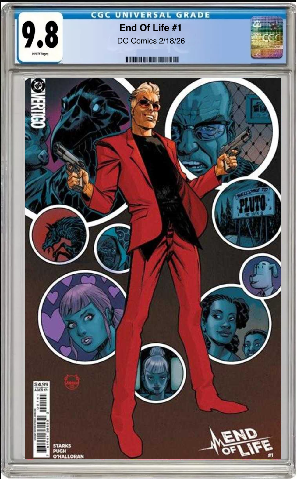 Comic book cover of End of Life #1 Cover D with CGC grading label.