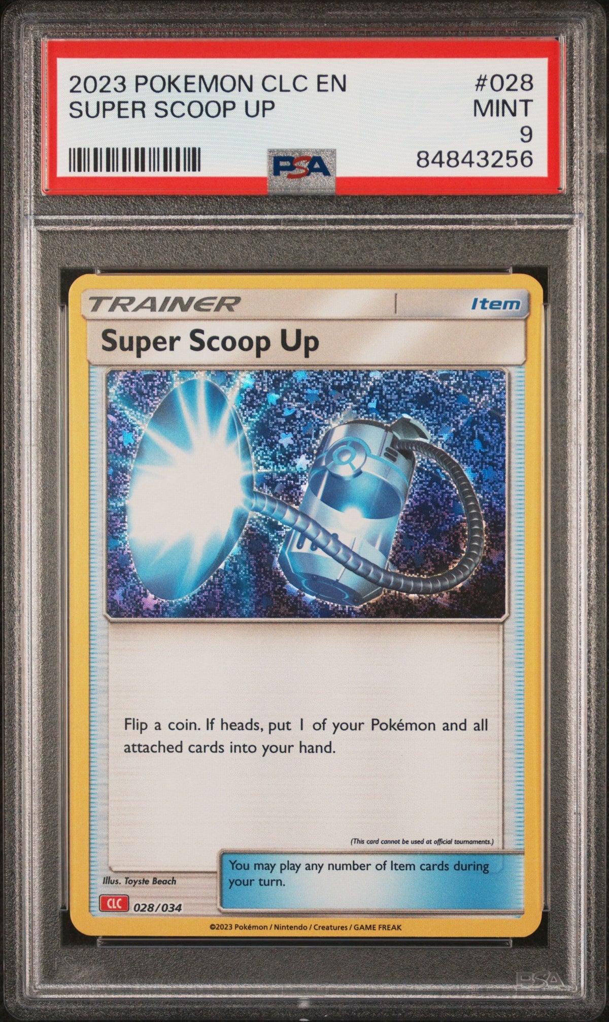 2023 POKEMON CHARIZARD &amp; HO-OH ex DECK SUPER SCOOP UP #28 PSA 9