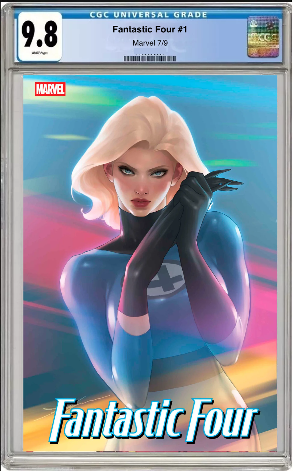 Fantastic Four #1 Jeehyung Lee Cover comic book with CGC 9.8 grading label