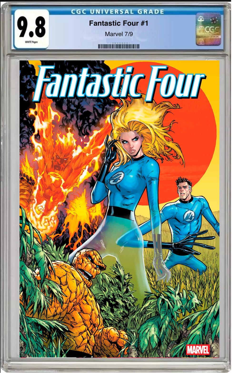 Fantastic Four #1 Main Cover comic book with CGC 9.8 grading label