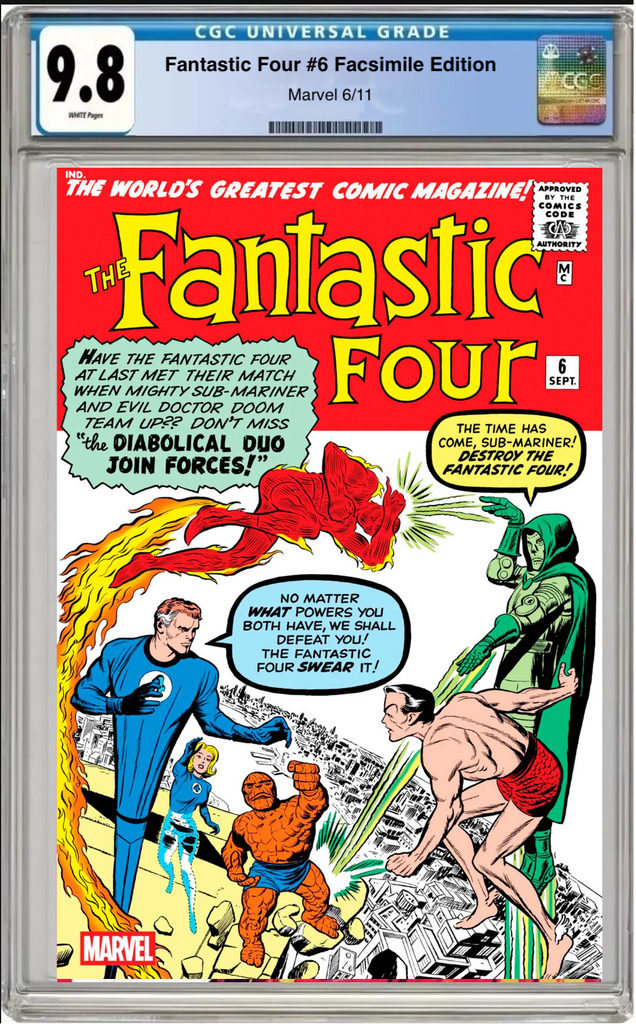 Fantastic Four #6 CGC 9.8 Facsimile Edition - Dad's Comic Vault