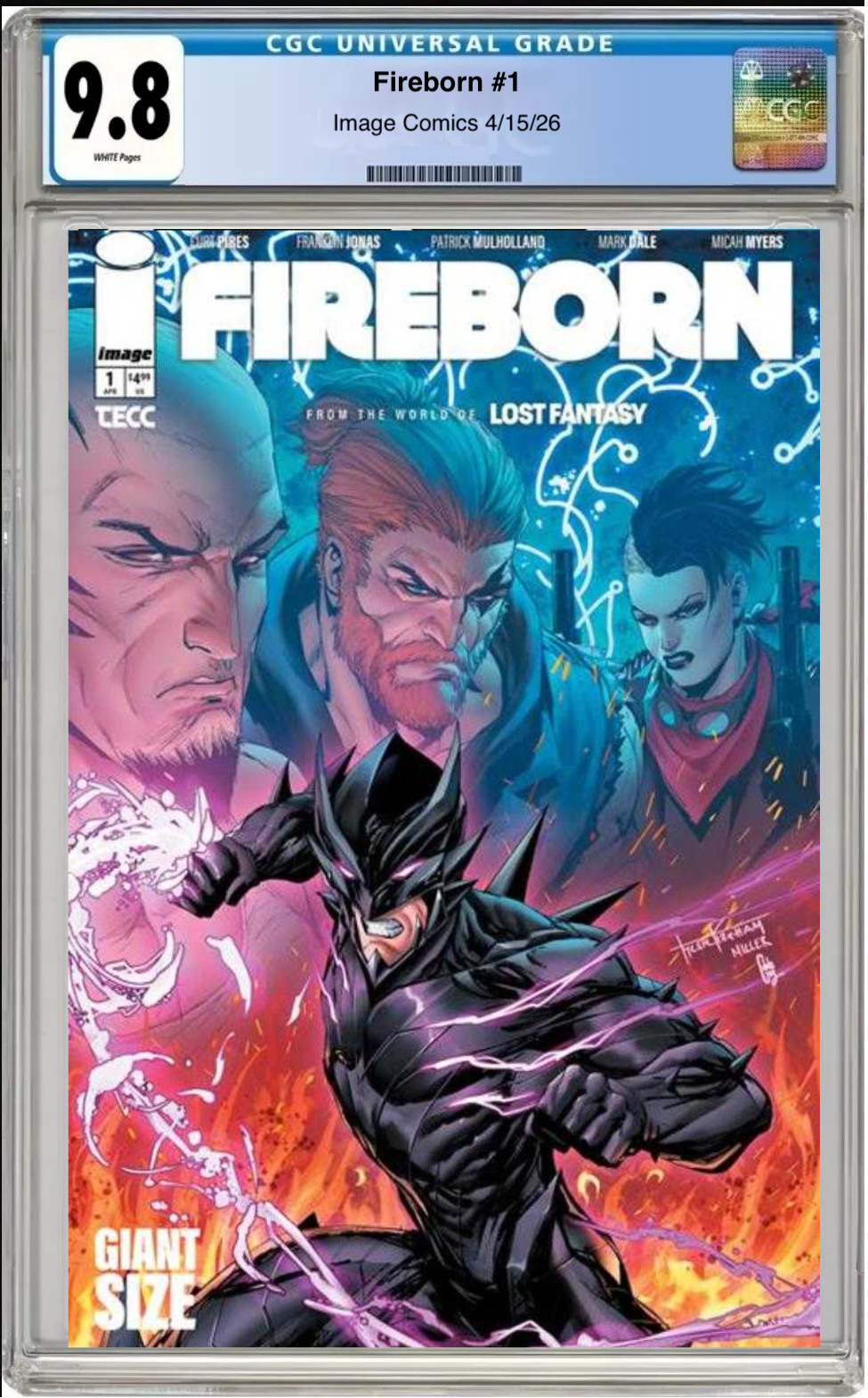 Fireborn #1 – CGC Calificado 9.8 Portada K