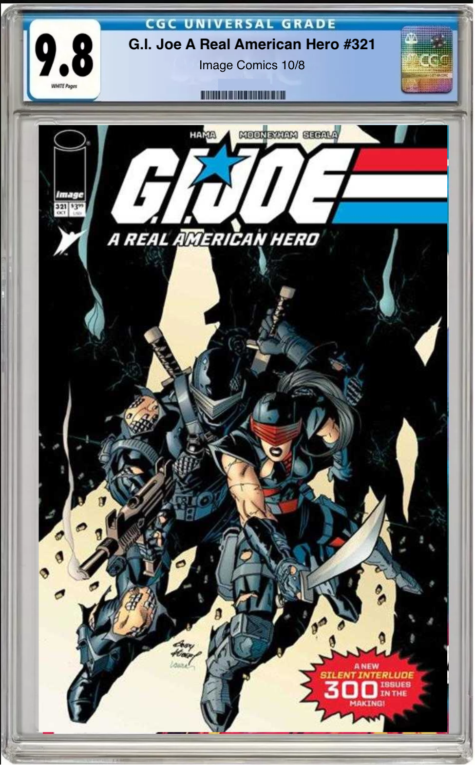 Comic book cover of G.I. Joe: A Real American Hero #321 Cover A with CGC grading label