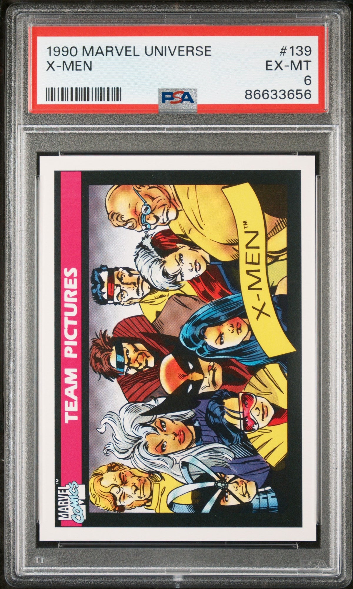 1990 MARVEL UNIVERSE X-MEN  #139 - PSA 6