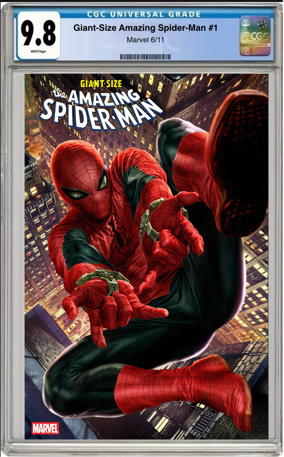 Giant‑Size Spider‑Man #1 CGC Graded 9.8 Lee Bermejo Cover