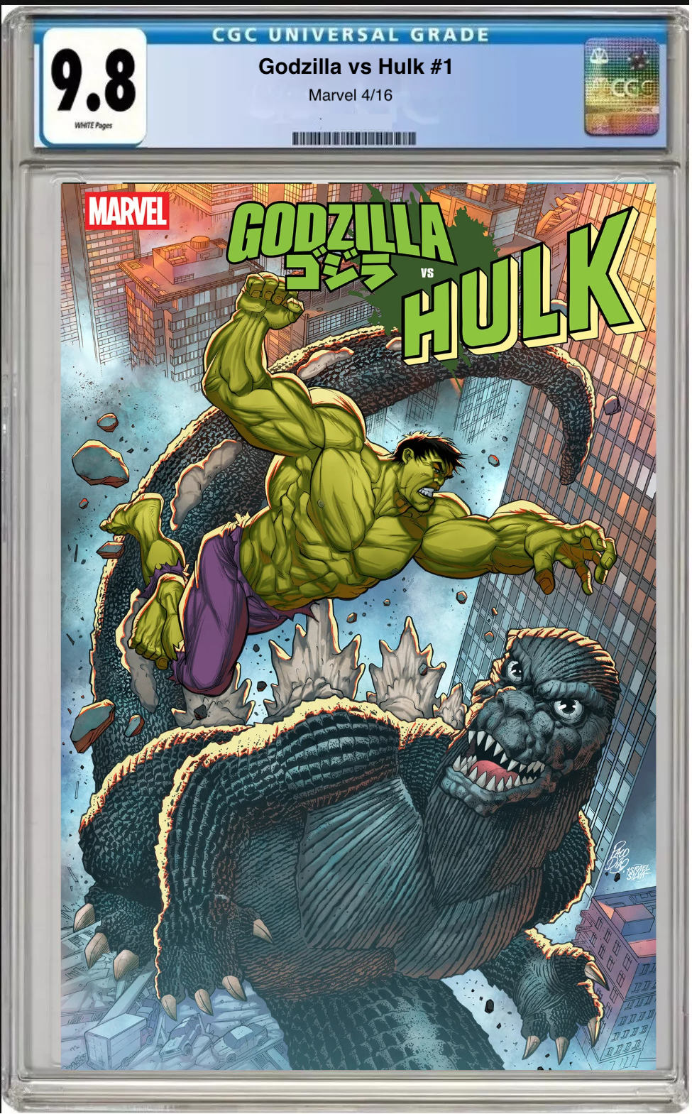Godzilla vs. Hulk #1 CGC Graded 9.8 - Paco Diaz Cover