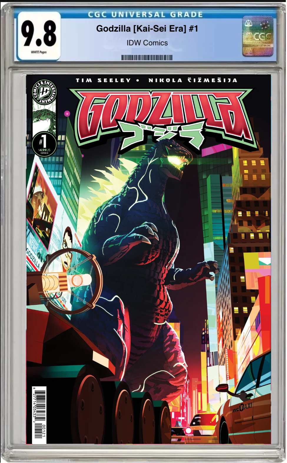 Godzilla Kai-Sei Era #1 Cover B comic book with CGC 9.8 grading label