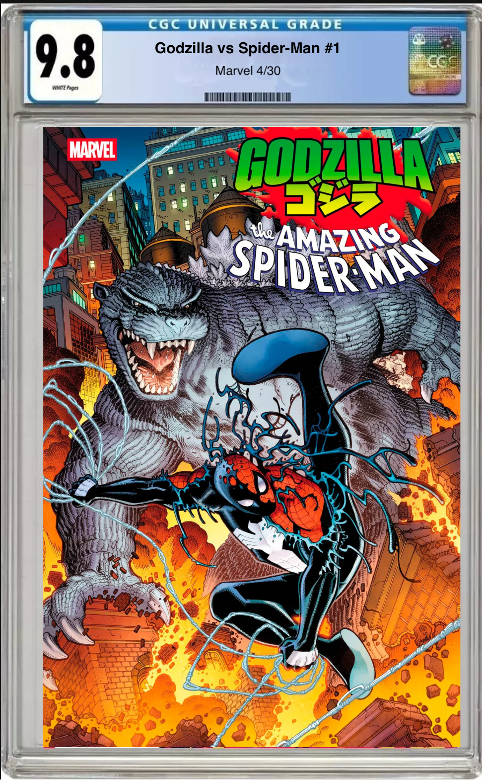 Godzilla vs. Spider-Man #1 CGC Graded 9.8 Main Cover