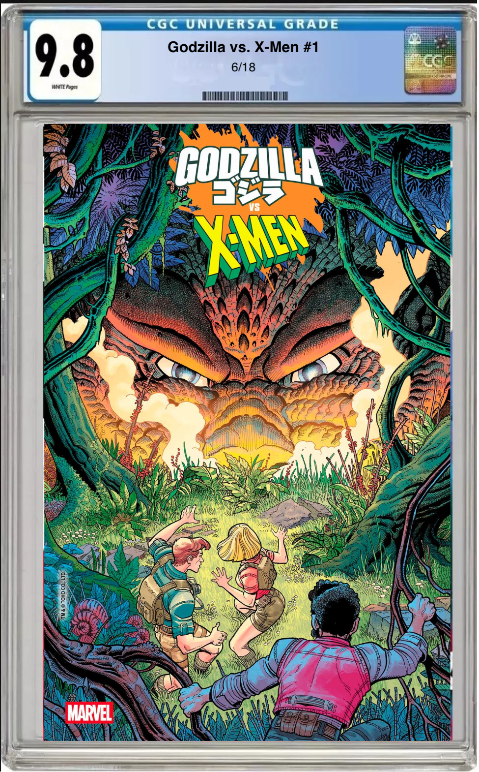 Godzilla vs. X-Men #1 CGC 9.8 - Nick Bradshaw Monster Cover