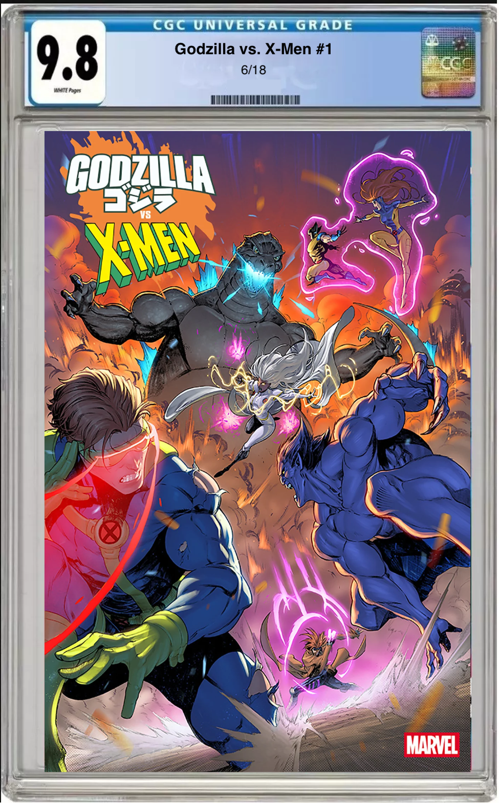 Godzilla vs. X-Men #1 CGC Graded 9.8 - Iban Coello Cover