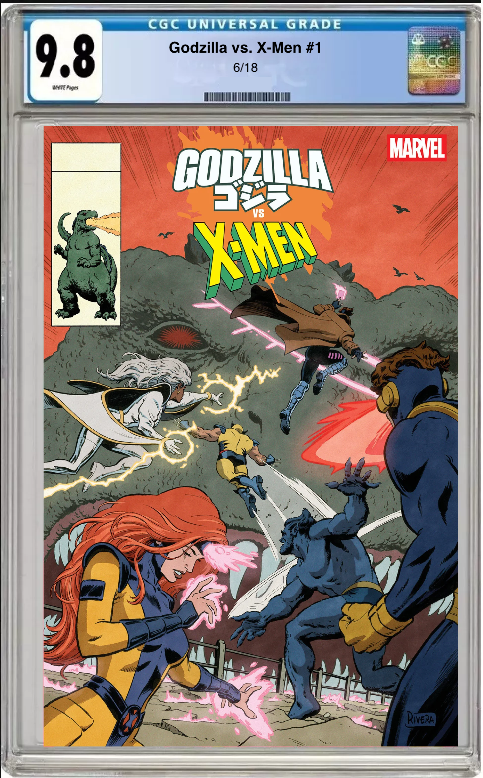 Godzilla vs. X-Men #1 CGC Graded 9.8 - King of Monsters Cover