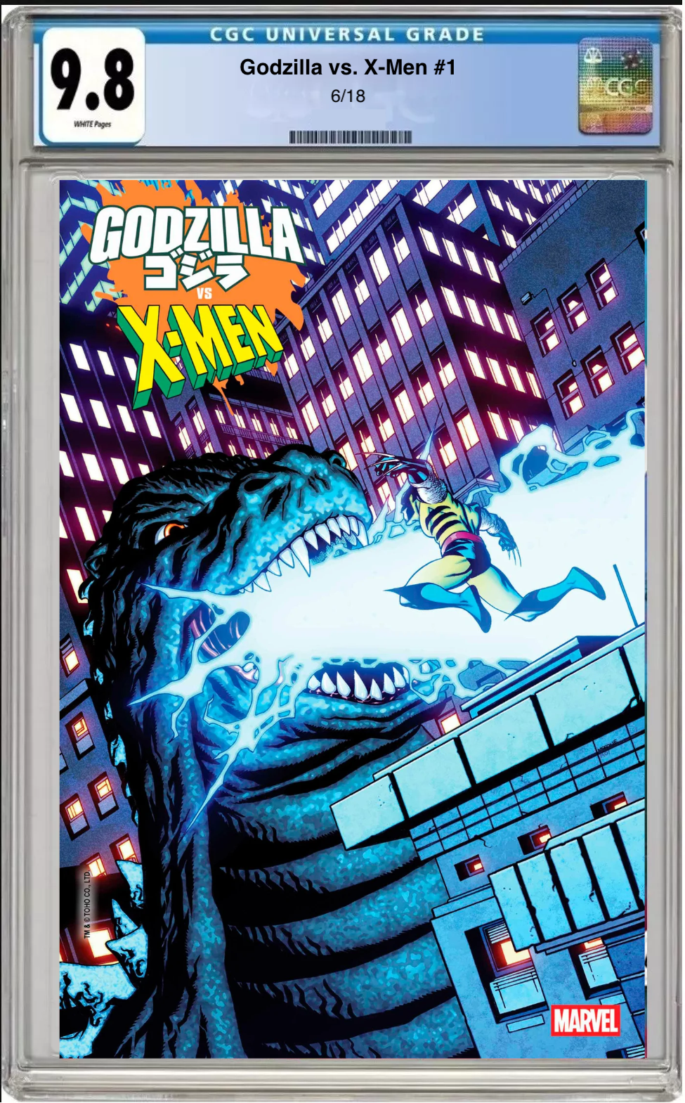 Godzilla vs. X-Men #1 CGC Graded 9.8 - Mike McKone Foil Cover