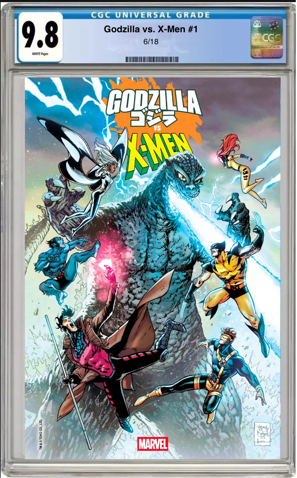 Godzilla vs. X-Men CGC Graded 9.8 Main Cover