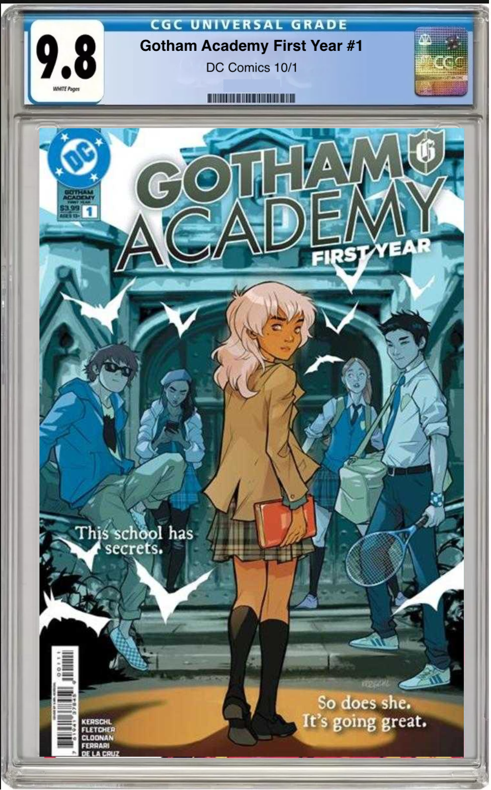 Comic book cover of Gotham Academy: Year One #1 Cover A with CGC grading label